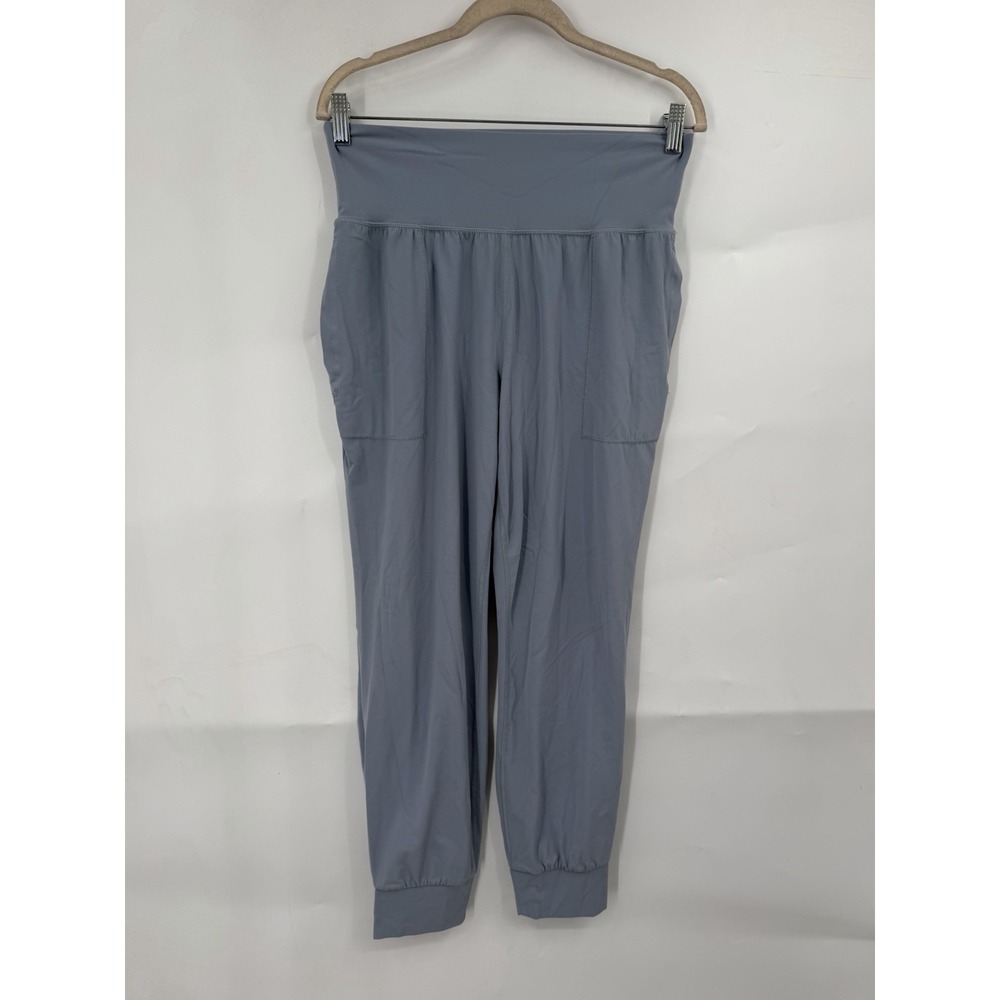 Athleta Salutation High Rise Jogger Pants Women M Blue Stretch Breathable Active